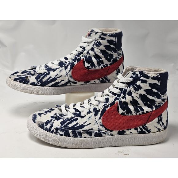 Nike Blazer Mid 77 Vintage Tie Dye Blue Grade School Size 7Y CZ7882-600 - Picture 1 of 9